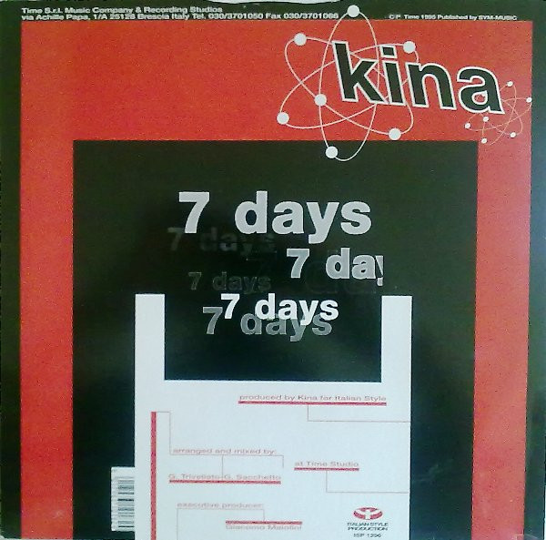 Kina - 7 Days | Italian Style Production (ISP 1296) - 2