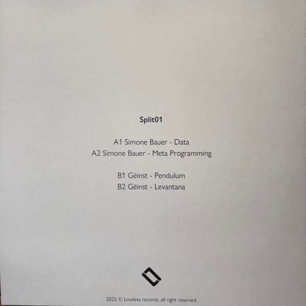 Simone Bauer / Gëinst - Split01 | Lowless Music (LLESSPLIT 001) - 2 Simone Bauer / Gëinst - Split01 | Lowless Music (LLESSPLIT 001) - 2