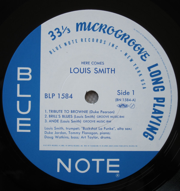 Louis Smith - Here Comes Louis Smith | Blue Note (BLP 1584) - 3