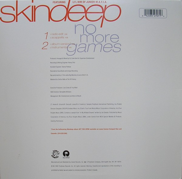 Skin Deep - No More Games | Loose Cannon (422-852 707-1)
