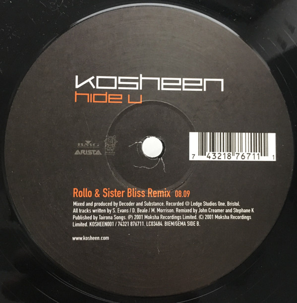 Kosheen - Hide U | BMG (KOSHEEN 001) - 2