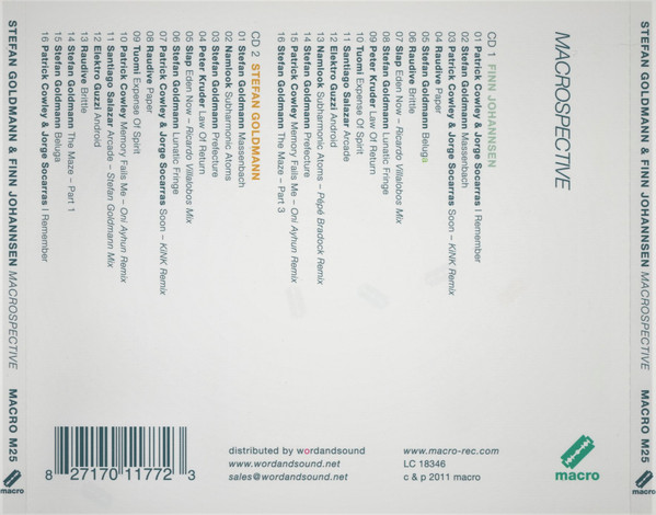 Stefan Goldmann & Finn Johannsen - Macrospective | Macro (MACRO M25) Stefan Goldmann & Finn Johannsen - Macrospective | Macro (MACRO M25)