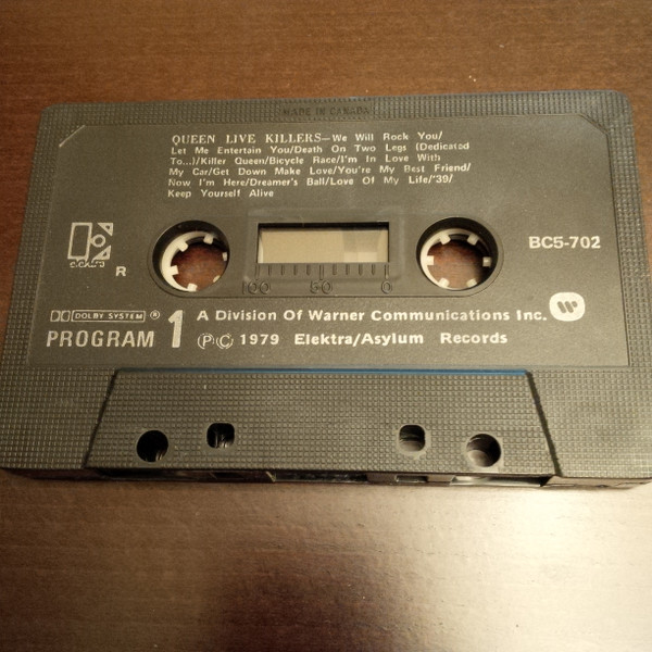 Queen - Live Killers [Cassette] | Elektra (BC5-702) - 3