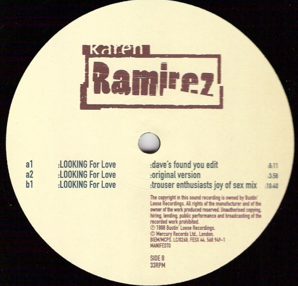 Karen Ramirez - Looking For Love | Manifesto (FESX 44) - 4 Karen Ramirez - Looking For Love | Manifesto (FESX 44) - 4
