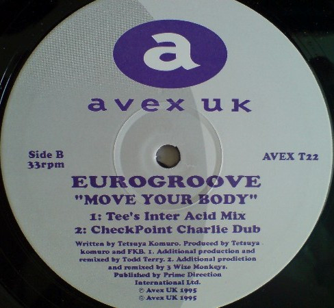Eurogroove - Move Your Body | Avex UK (AVEX T 22) - 3 Eurogroove - Move Your Body | Avex UK (AVEX T 22) - 3