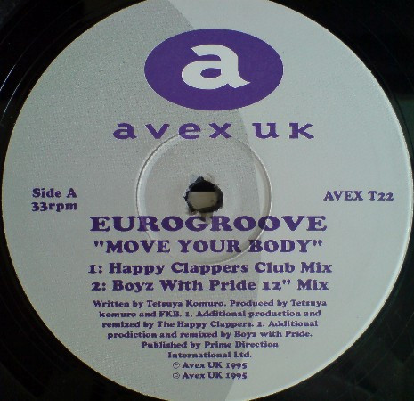 Eurogroove - Move Your Body | Avex UK (AVEX T 22) - 2 Eurogroove - Move Your Body | Avex UK (AVEX T 22) - 2