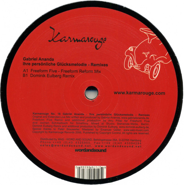 Gabriel Ananda - Ihre Persönliche Glücksmelodie - Remixes | Karmarouge (KR 18)