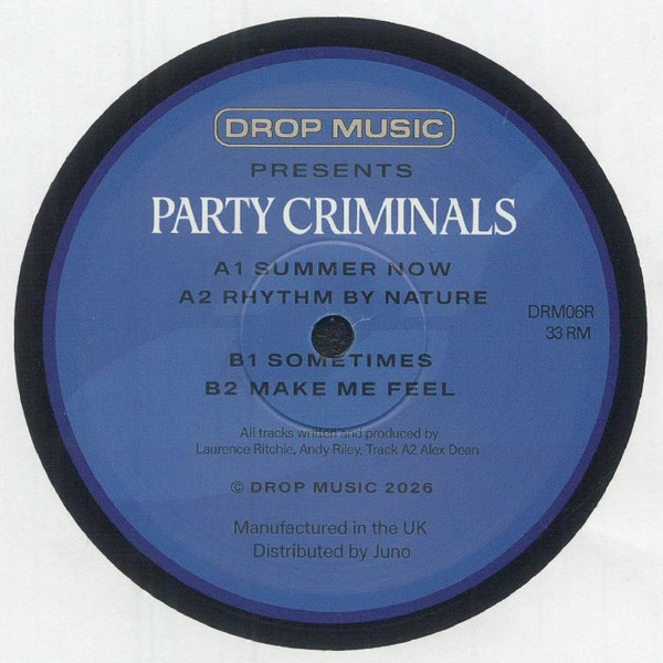 Inland Knights - Party Criminals EP (reissue) | Drop Music (DRM 06R) - main