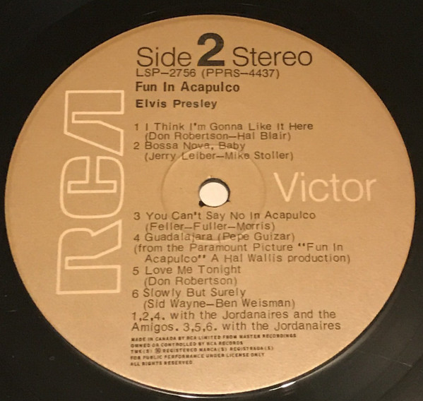 Elvis Presley - Fun In Acapulco [Vinyl] | RCA Victor (LSP-2756) - 3