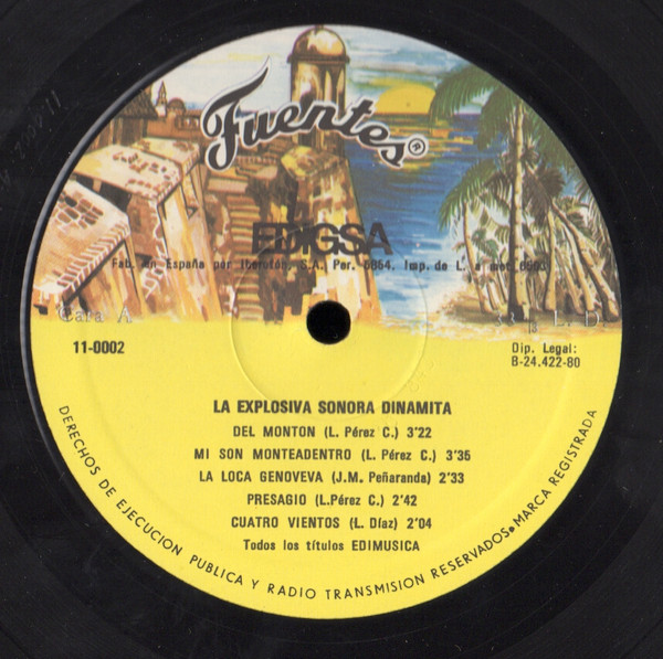 La Sonora Dinamita Canta: Lucho Argaín - La Explosiva | Discos Fuentes (11-0002) - 3