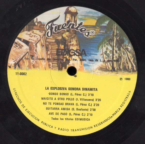 La Sonora Dinamita Canta: Lucho Argaín - La Explosiva | Discos Fuentes (11-0002) - 4