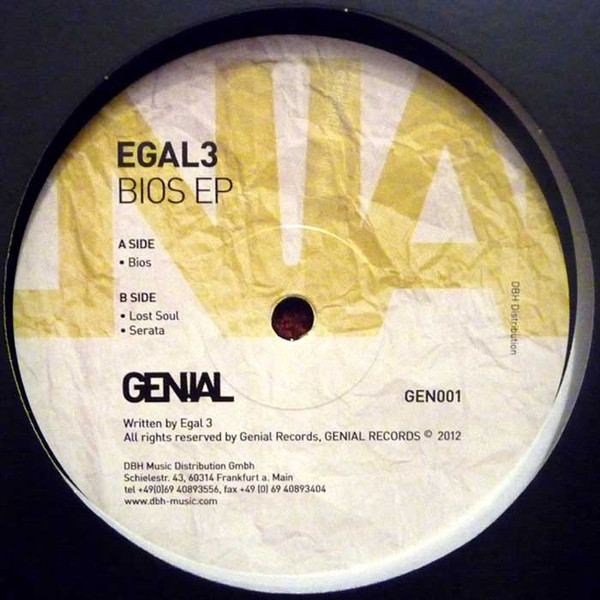 Egal 3 - Bios EP | Genial Records (GEN001)