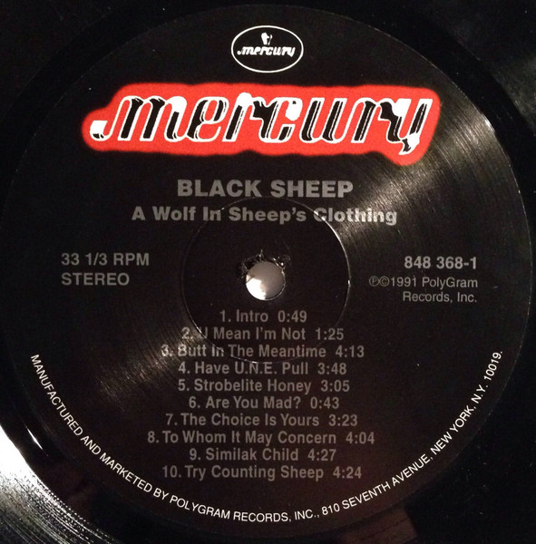 Black Sheep - A Wolf In Sheep's Clothing | Mercury (848 368-1) - 3