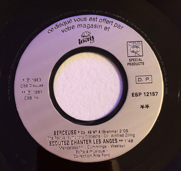 Various - Berceuses | CBS Special Products (ESP 12157) - 4