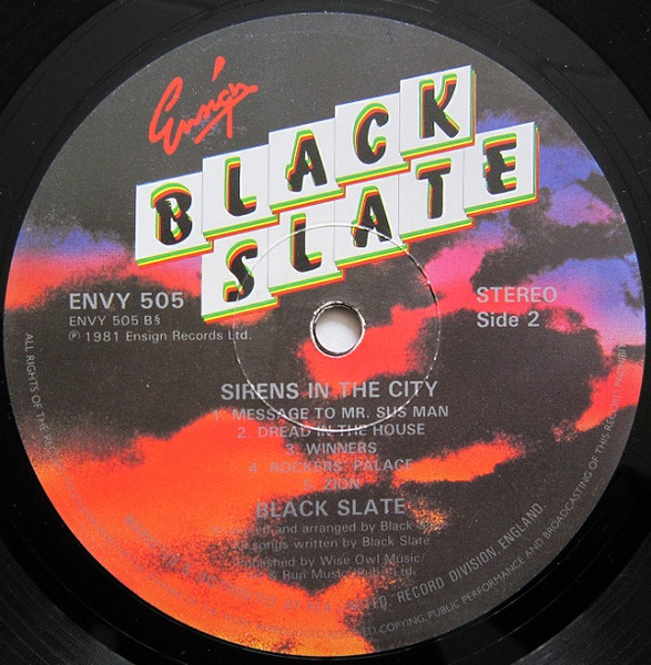 Black Slate - Sirens In The City | Ensign (ENVY 505) - 4 Black Slate - Sirens In The City | Ensign (ENVY 505) - 4