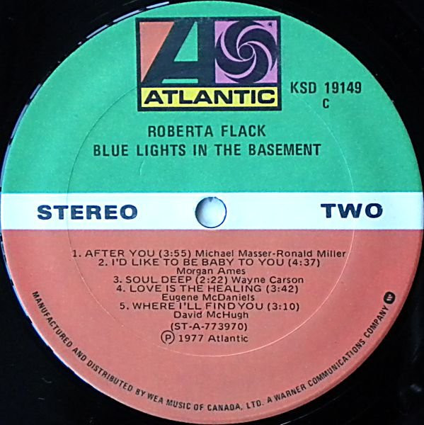 Roberta Flack - Blue Lights In The Basement | Atlantic (KSD 19149) - 4