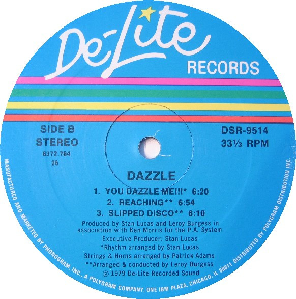 Dazzle - Dazzle | De-Lite Records (DSR-9514) - 4