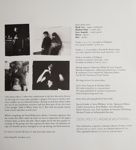 Rema-Rema - Wheel In Small Doses (Extended Version) | Le Coq Musique (LECOQ-007) - 2