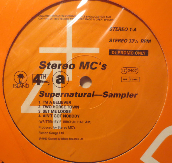 Stereo MC's - Supernatural-Sampler | 4th & Broadway (STEREO 1)