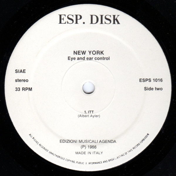 Albert Ayler , Don Cherry , John Tchicai , Roswell Rudd , Gary Peacock , Sunny Murray - New York Eye And Ear Control | Base Record (ESP 1016) - 4