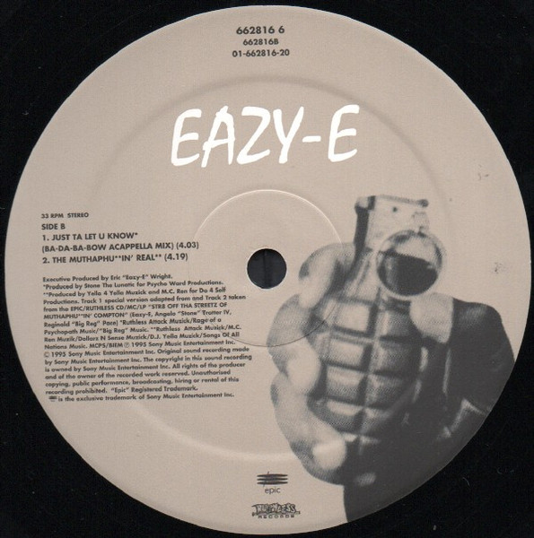 Eazy-E - Just Tah Let U Know | Epic (662816 6) - 4