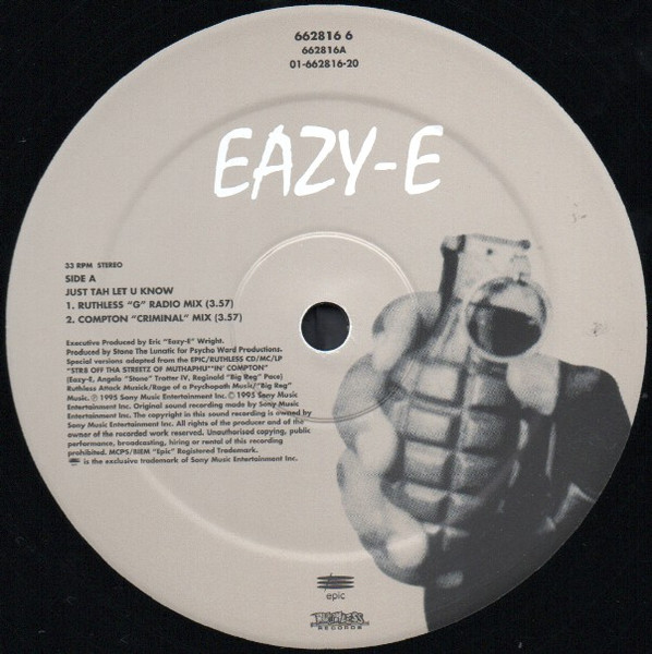 Eazy-E - Just Tah Let U Know | Epic (662816 6) - 3