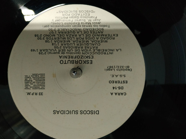 Eskorbuto - Eskizofrenia (Reedición) | Discos Suicidas (DS-14) - 3 Eskorbuto - Eskizofrenia (Reedición) | Discos Suicidas (DS-14) - 3