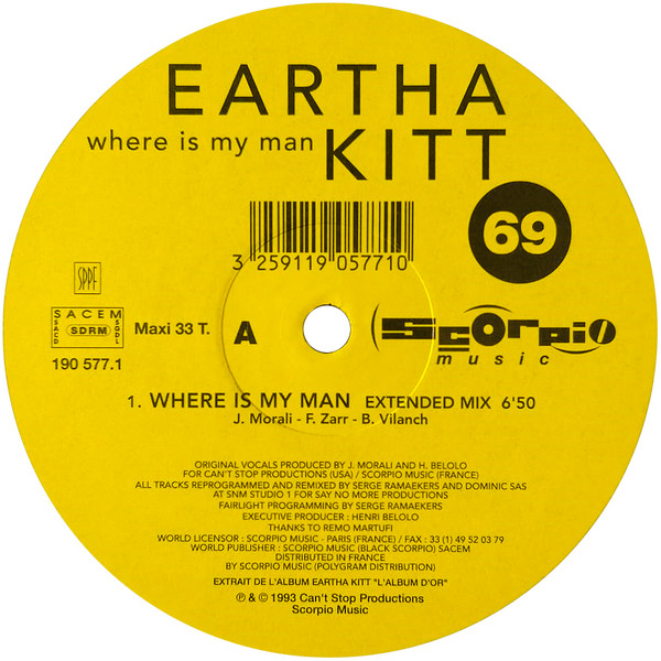 Eartha Kitt - Where Is My Man | Scorpio Music (190 577.1)