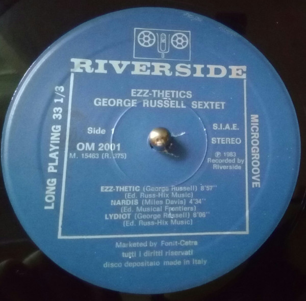 The George Russell Sextet - Ezz-thetics | Riverside Records (RLP 9375) - 3