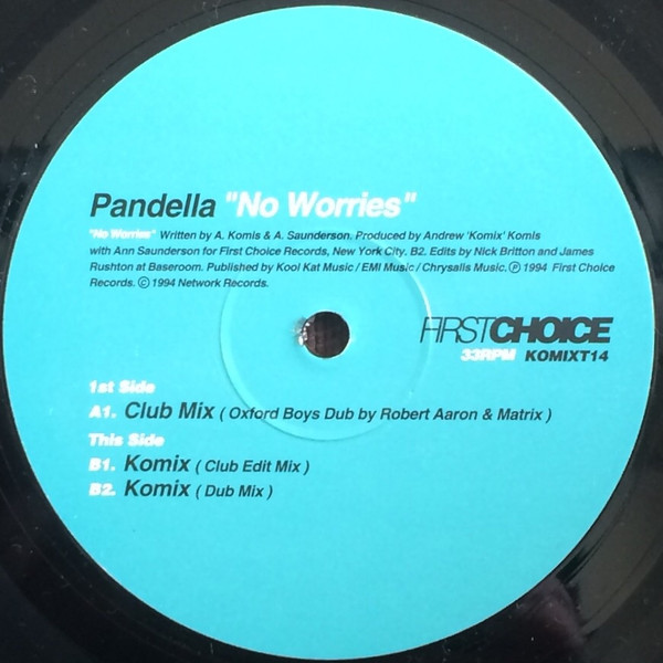 Pandella - No Worries / Keep The Fire Burning | First Choice (KOMIXT14) - main Pandella - No Worries / Keep The Fire Burning | First Choice (KOMIXT14) - main