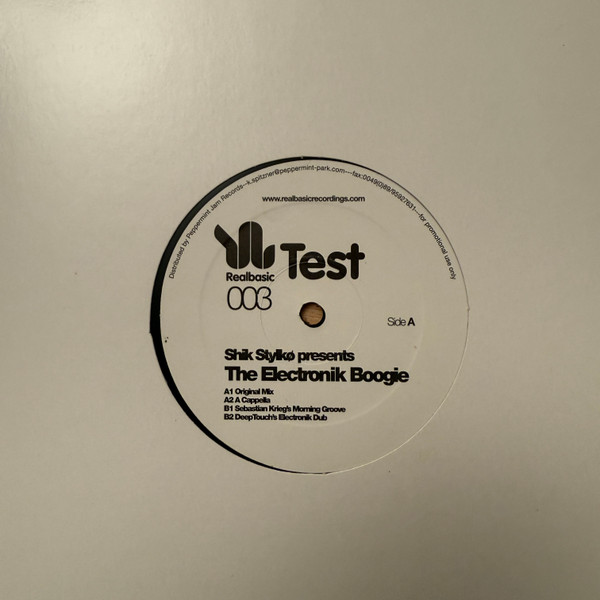 Shik Stylkø - The Electronik Boogie | Realbasic Recordings (RBR 003) - main Shik Stylkø - The Electronik Boogie | Realbasic Recordings (RBR 003) - main