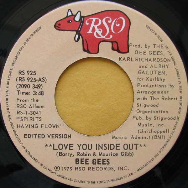 Bee Gees - Love You Inside Out | RSO (RS 925) - main