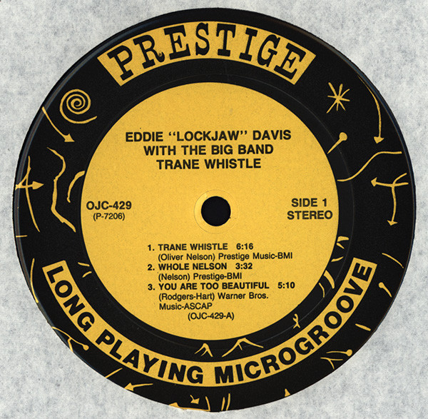 Eddie "Lockjaw" Davis Big Band - Trane Whistle | Original Jazz Classics (OJC-429) - 3