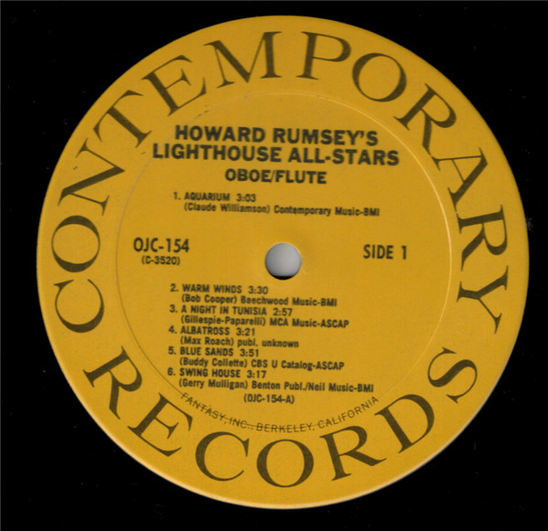 Howard Rumsey's Lighthouse All-Stars - Volume 4, Oboe/Flute | Original Jazz Classics (OJC-154) - 3