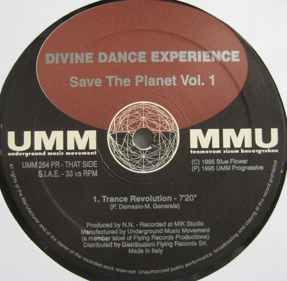 Divine Dance Experience - Save The Planet Vol. 1 | UMM (UMM 264 PR)
