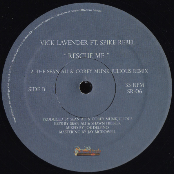 Vick Lavender  &  Spike Rebel - Rescue Me | Sophisticado Recordings (SR-06)