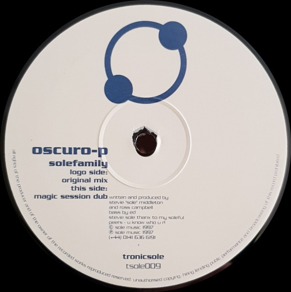 Oscuro P - Solefamily | Tronicsole (TSOLE009) - main