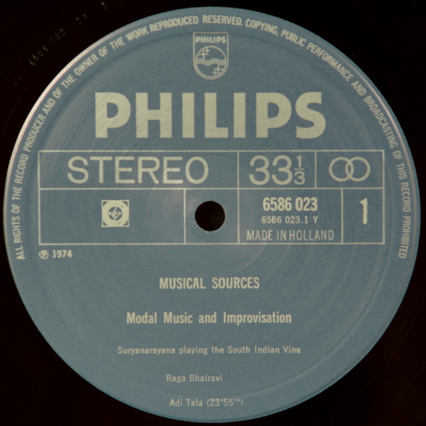 R. K. Suryanarayana - Suryanarayana Playing The South Indian Vina | Philips (6586 023) - 3