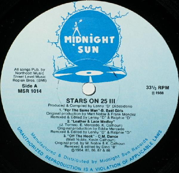 Various - Stars On 25 III | Midnight Sun Records (MSR 1014) - main