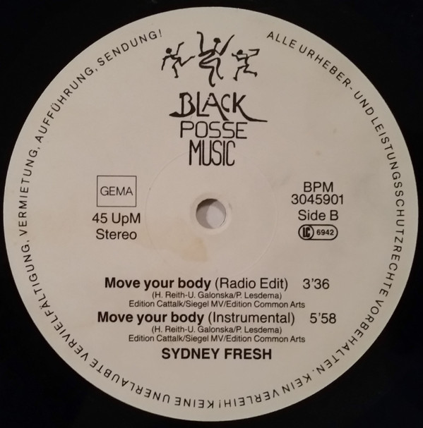 Sydney Fresh - Move Your Body | Black Posse Music (BPM 3045901) - 2 Sydney Fresh - Move Your Body | Black Posse Music (BPM 3045901) - 2