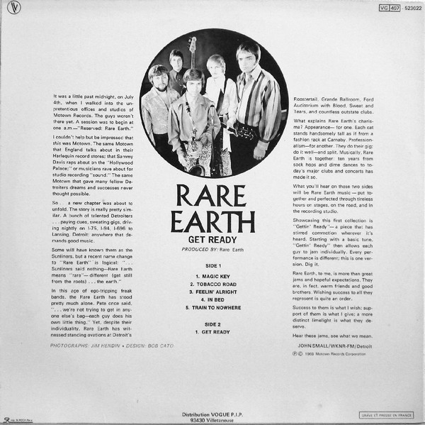 Rare Earth - Get Ready | Motown (523022) - 2