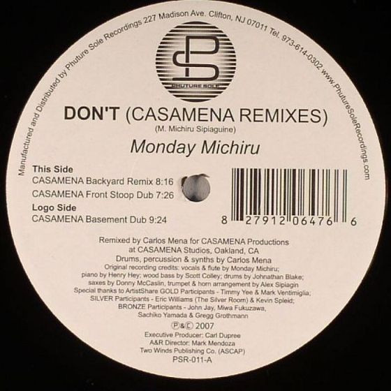 Monday Michiru - Don't (Casamena Remixes) | Phuture Sole Recordings (PSR-011)