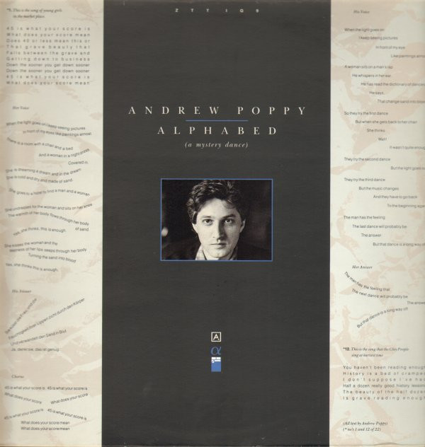 Andrew Poppy - Alphabed (A Mystery Dance) | ZTT (ZTT IQ 9)