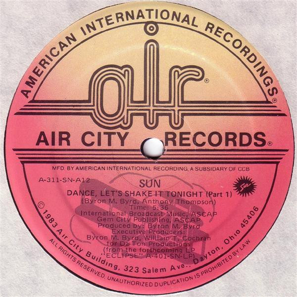 Sun - Dance, Let's Shake It Tonight | Air City Records (A-311-SN-12) - 2