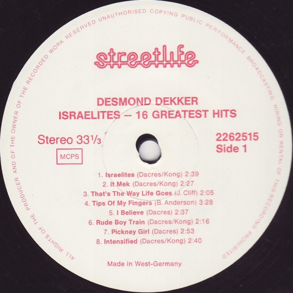 Desmond Dekker - Israelites - 16 Greatest Hits | Streetlife (2262515) - 3 Desmond Dekker - Israelites - 16 Greatest Hits | Streetlife (2262515) - 3