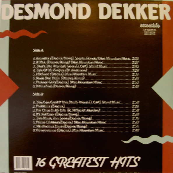 Desmond Dekker - Israelites - 16 Greatest Hits | Streetlife (2262515) - 2 Desmond Dekker - Israelites - 16 Greatest Hits | Streetlife (2262515) - 2