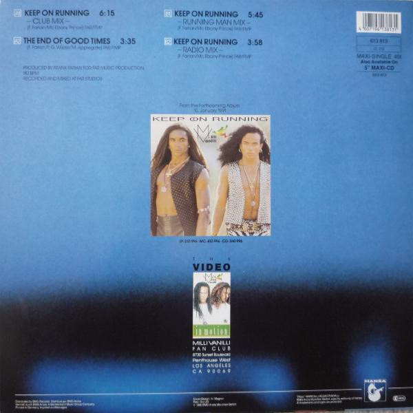 Milli Vanilli - Keep On Running | Hansa (613 813)
