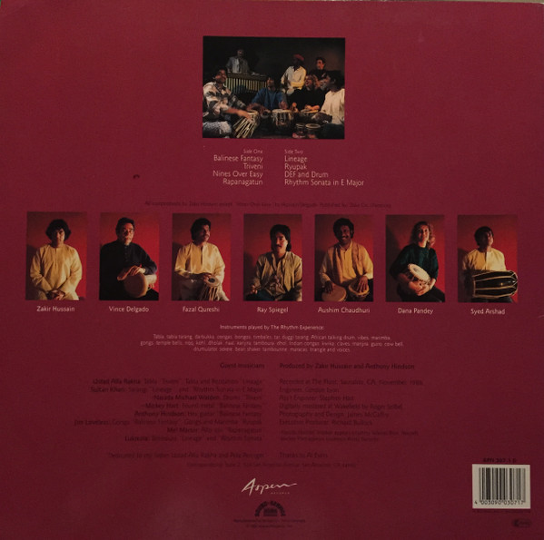 Zakir Hussain And The Rhythm Experience - Zakir Hussain & The Rhythm Experience | Aspen Records (APN 307) - 2