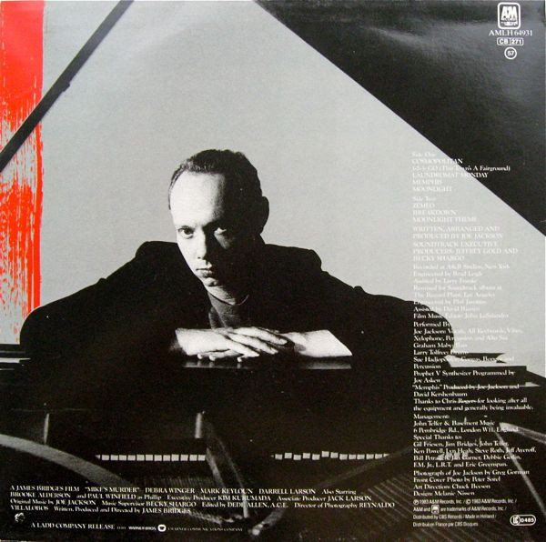Joe Jackson - Mike's Murder (The Motion Picture Soundtrack) | A&M Records (AMLH64931) Joe Jackson - Mike's Murder (The Motion Picture Soundtrack) | A&M Records (AMLH64931)