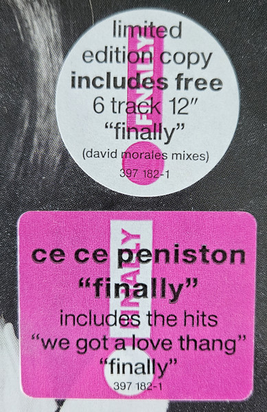 Ce Ce Peniston - Finally | A&M Records (397 182-1) - 2